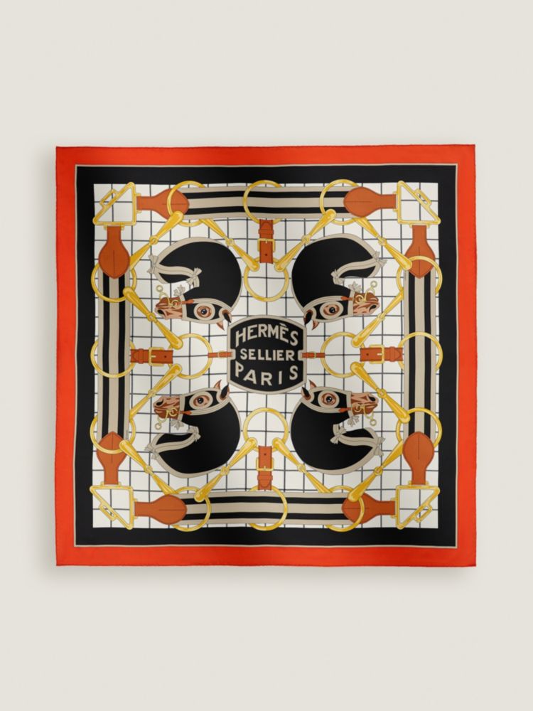 カレ 90 《タッタソール》 - ホワイト | Hermès - エルメス-公式サイト